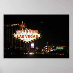 Póster Rótulo de Las Vegas