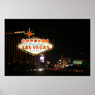Póster Rótulo de Las Vegas
