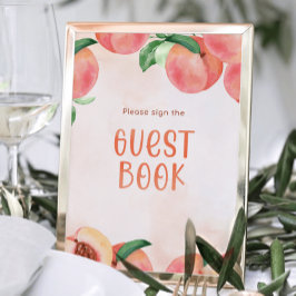 Póster Rótulo de libros de invitados de Baby Shower Sweet