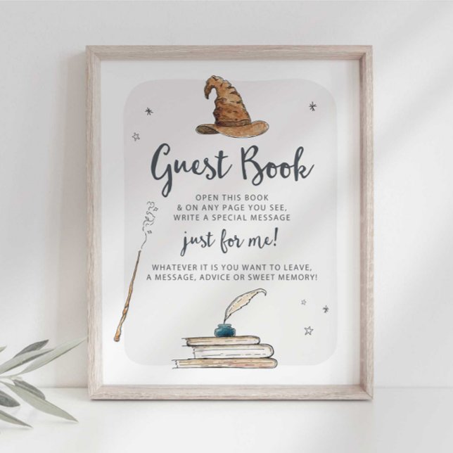 Póster Rótulo de libros de memoria de invitado (Subido por el creador)