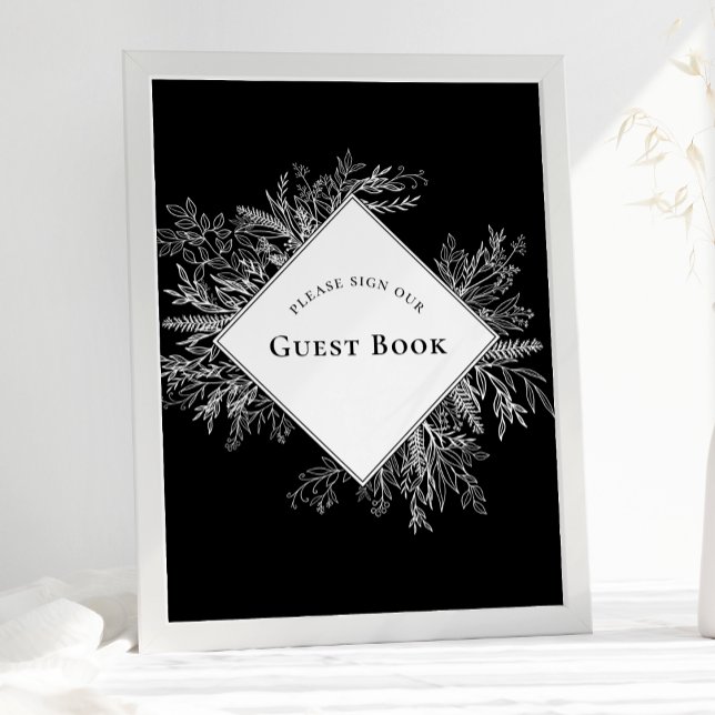 Póster Rótulo de libros para Bodas de verde blanco y negr (Subido por el creador)