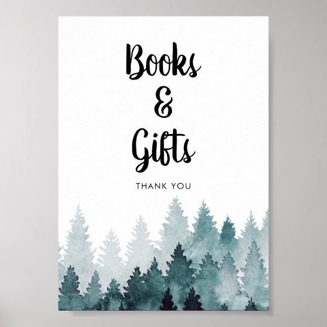 Póster Rótulo de Libros y Regalos (Frente)