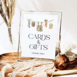 Póster Rótulo de Libros y Regalos de Agricultores Cultiva