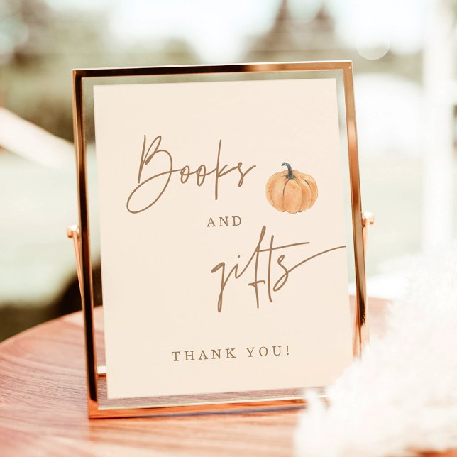 Póster Rótulo de libros y regalos de Baby Shower otoño, c (Subido por el creador)