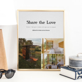 Póster Rótulo de Medios Sociales de Alquiler de Vacacione