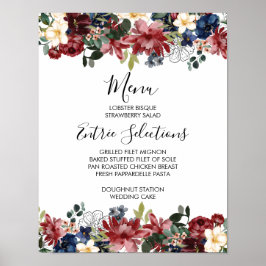 Póster Rótulo de menú de la Marina de Borgoña