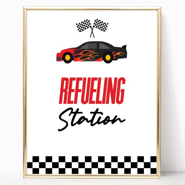 Póster Rótulo de mesa de bebidas de coches de la estación (Subido por el creador)