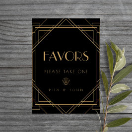 Póster Rótulo de mesa de Boda del favorito de la cosecha