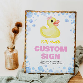 Póster Rótulo de mesa de la fiesta de cumpleaños del Chic