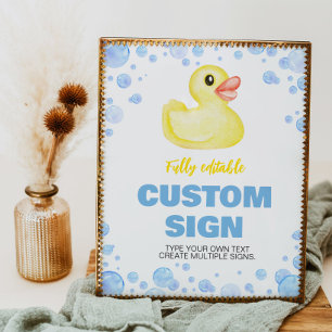 Póster Rótulo de mesa de la fiesta de cumpleaños del duqu