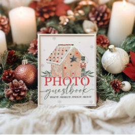 Póster Rótulo de mesa de libros para invitados de Nutcrac