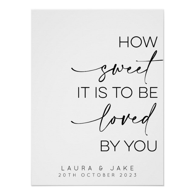 Póster Rótulo De Mesa De Postres - Qué Dulce Se Debe Amar (Anverso)