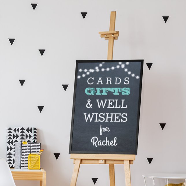 Póster Rótulo de mesa de regalo Verde azulado de las luce (Subido por el creador)