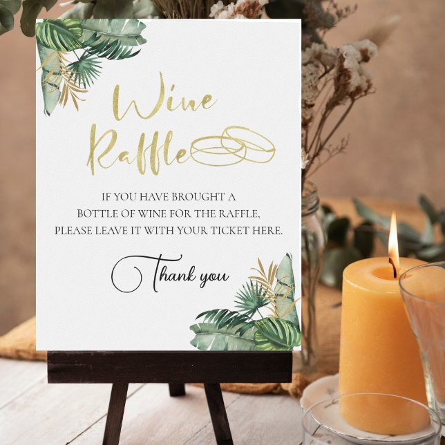 Póster Rótulo de mesa de solomillo de vino tropical (Subido por el creador)
