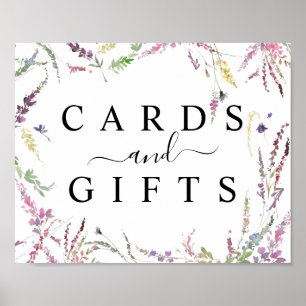 Póster Rótulo de mesa de tablas de nudos y regalos de pri