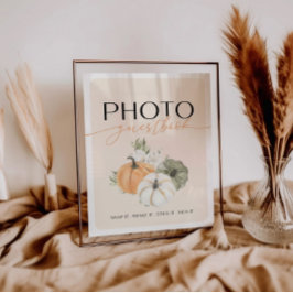 Póster Rótulo de mesa del libro de fotos de cumpleaños de