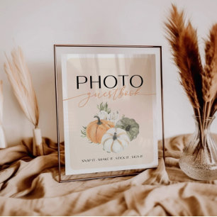 Póster Rótulo de mesa del libro de fotos de cumpleaños de