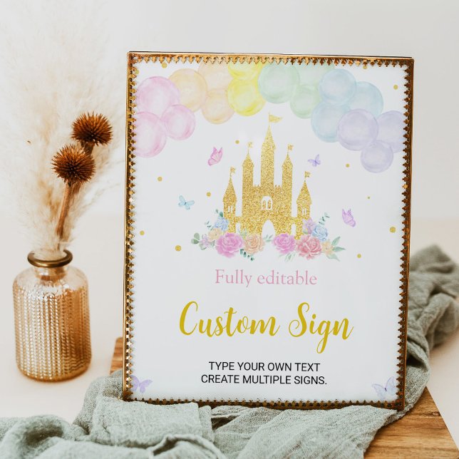 Póster Rótulo de mesa Personalizado de cumpleaños del Cas (Subido por el creador)