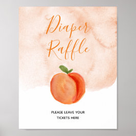 Póster Rótulo de pañales de verano de Little Peach
