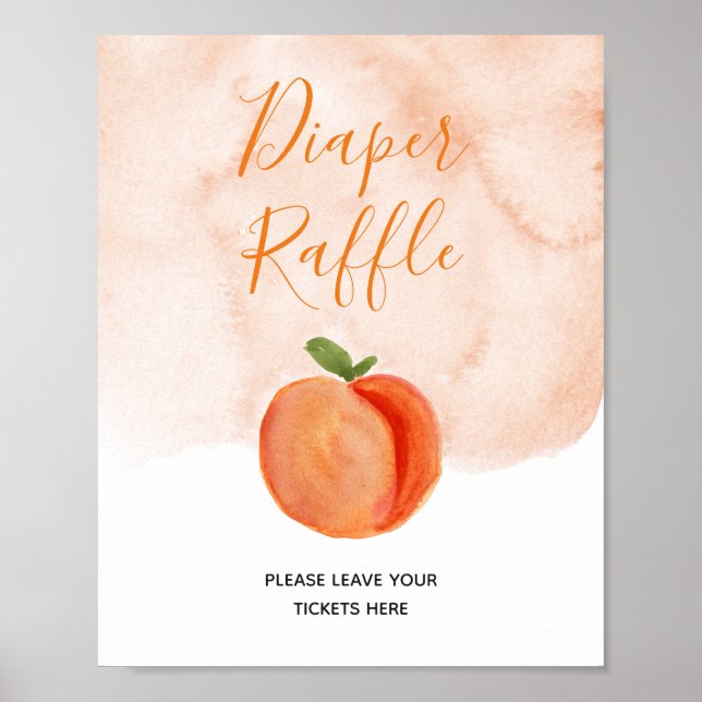 Póster Rótulo de pañales de verano de Little Peach (Frente)
