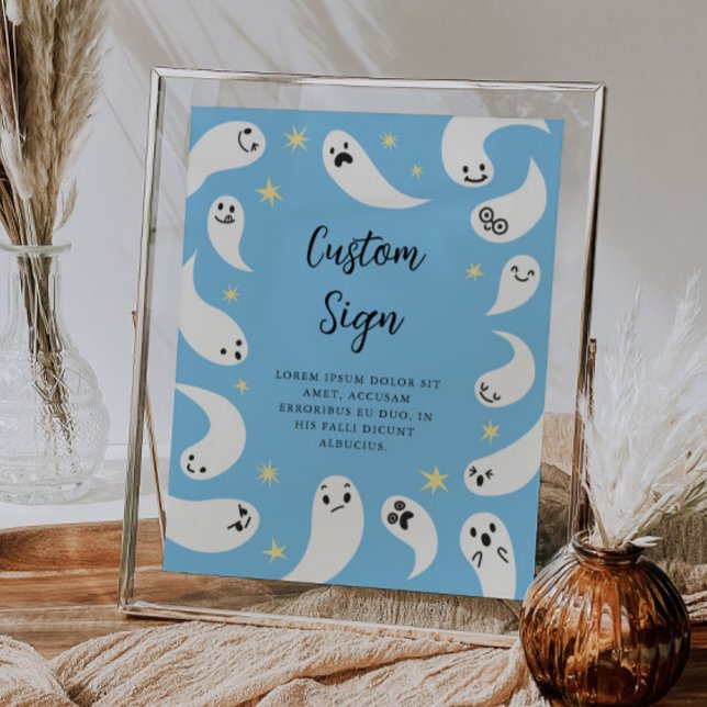Póster Rótulo de Personalizado Baby Shower de Ghost (Subido por el creador)
