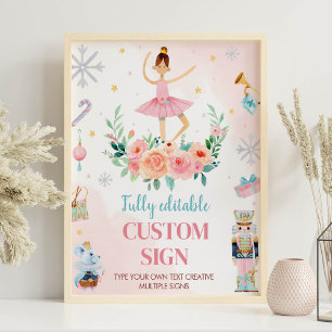 Póster Rótulo de Personalizado del partido de cumpleaños 