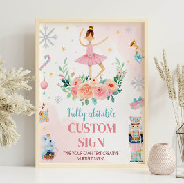 Póster Rótulo de Personalizado del partido de cumpleaños