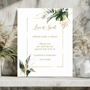 Póster Rótulo de postre dulce Foliage Love