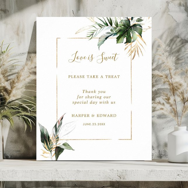 Póster Rótulo de postre dulce Foliage Love (Subido por el creador)