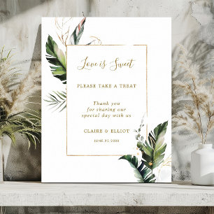 Póster Rótulo de postre dulce Foliage Love