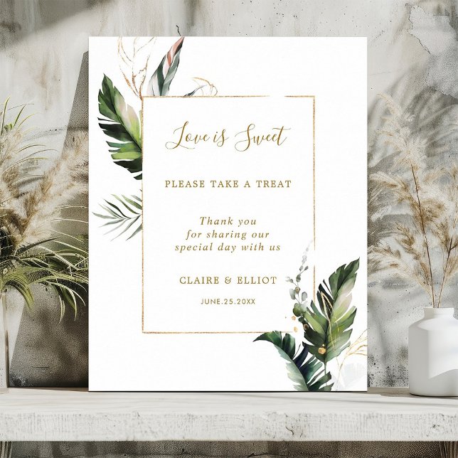 Póster Rótulo de postre dulce Foliage Love (Subido por el creador)