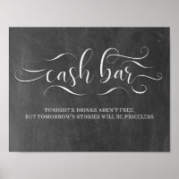 Rótulo de recepción de bodas de bar de caja