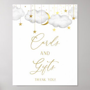Póster Rótulo de regalos de Baby Shower, Poster de tarjet