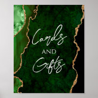 Rótulo de Regalos de Boda Verde Agate