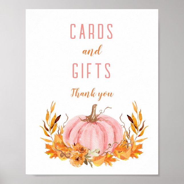 Póster Rótulo de regalos de tarjetas Baby Shower de calab (Frente)