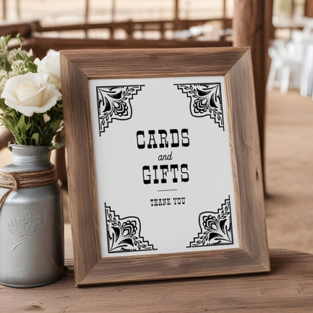 Póster Rótulo de Regalos de Tarjetas de Boda Campesino Oc (Subido por el creador)