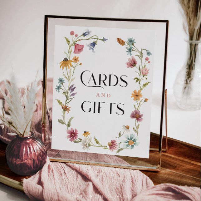 Póster Rótulo de regalos de tarjetas de ducha de flores s (Subido por el creador)