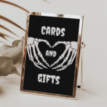 Rótulo de Regalos y Tarjetas Baby Shower Gótica de