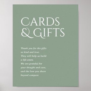 Póster Rótulo de Regalos y Tarjetas de Boda Norwich