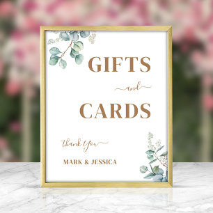 Póster Rótulo de regalos y tarjetas de Eucalyptus