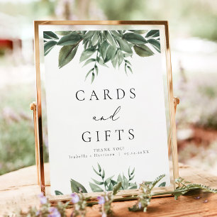 Póster RÓTULO de Regalos y Tarjetas de Vegetación del Boh