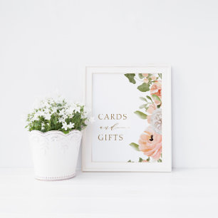 Póster Rótulo de Regalos y Tarjetas de Verano Rosadas Mod