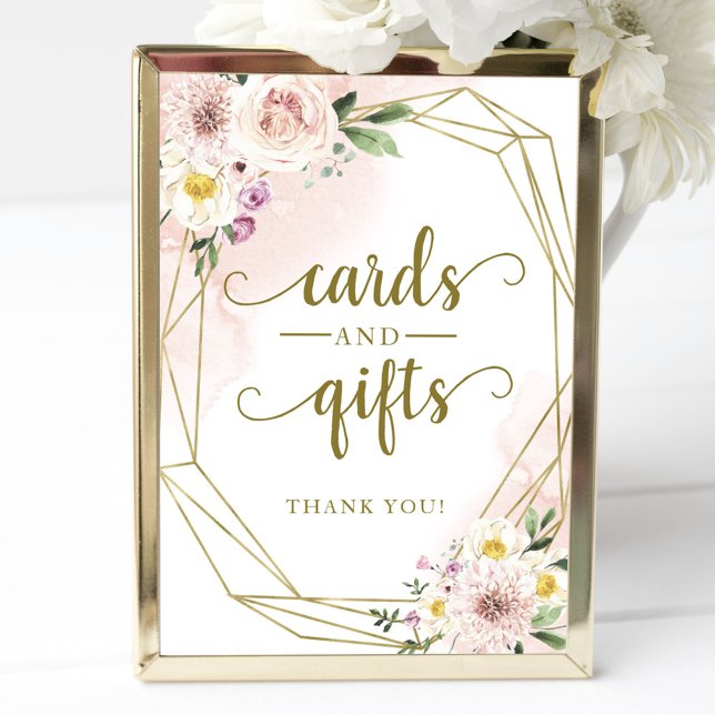 Póster Rótulo De Regalos Y Tarjetas Geométricas Florales  (Subido por el creador)