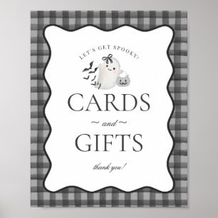 Póster Rótulo de Regalos y Tarjetas Ghost de Black Gingha