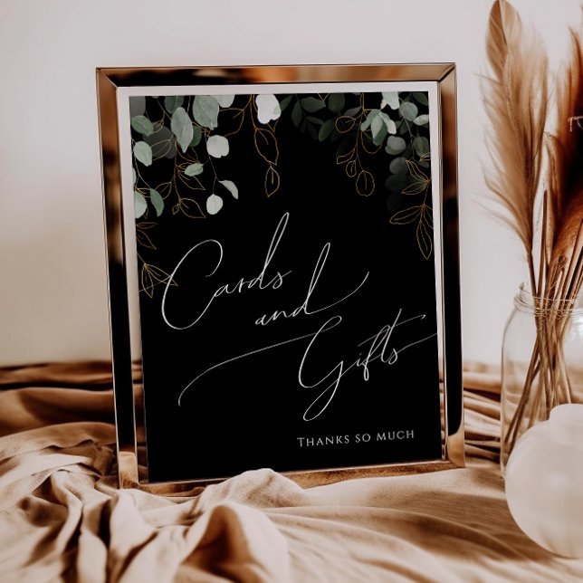 Póster Rótulo de Regalos y Tarjetas Negras de Oro de Verd (Subido por el creador)