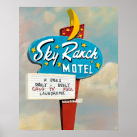 Rótulo de Sky Ranch Motel