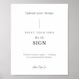 Póster Rótulo de tabla: Cargar el suyo propio