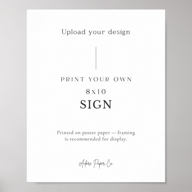 Póster Rótulo de tabla: Cargar el suyo propio (Frente)