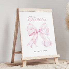 Póster Rótulo de tabla de favoritos de Baby Shower de col
