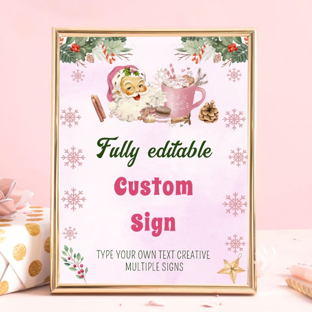 Póster Rótulo de tabla Fiesta de Navidades de Santa Cooki (Subido por el creador)